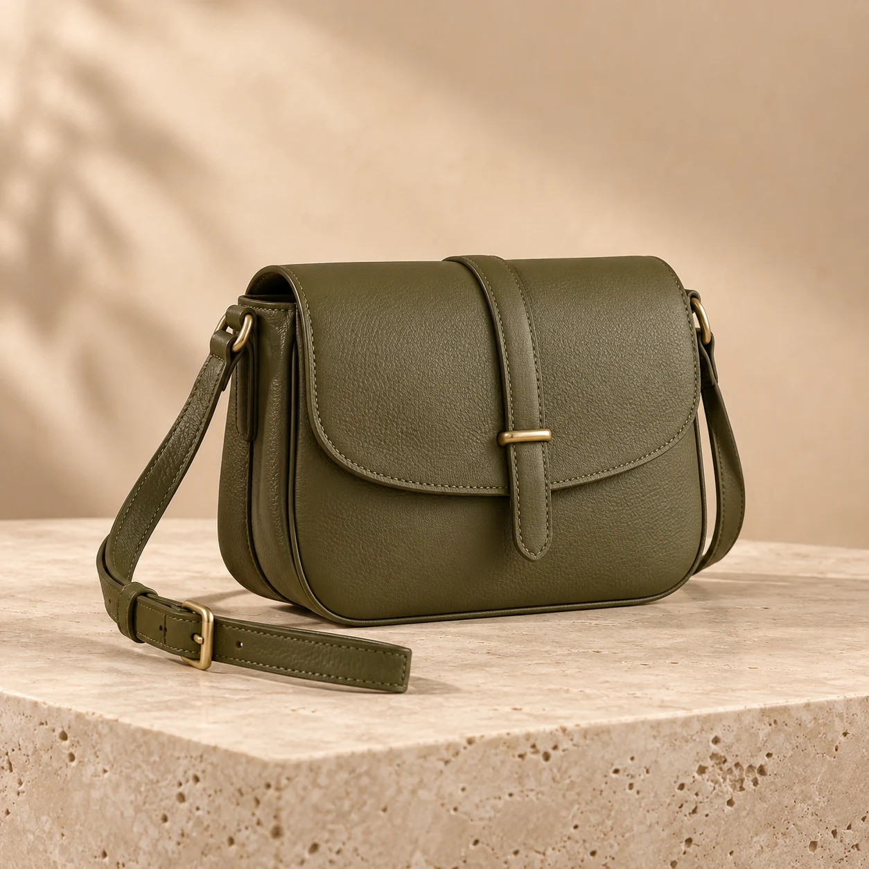 Alba Crossbody Bag in olive, bag product photograph