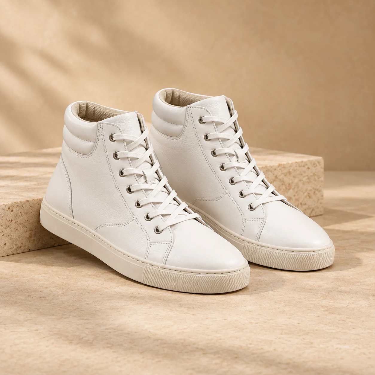 Vale Everyday Lace-Up in white, footwear product photograph